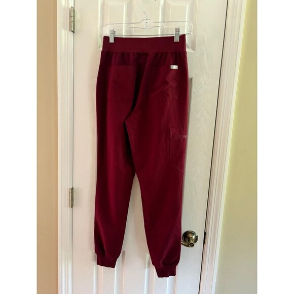 Figs Scrubs Pants Maroon XS - Picture 2 of 2